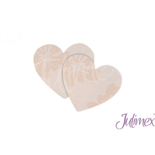 Julimex Brustwarzen-Cover gemustert / Satin / Spitze Blumen oder Herzen 4 Paar