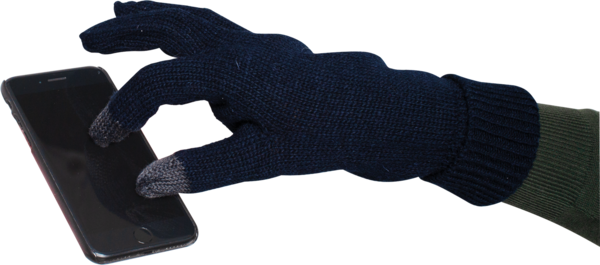 Handschuhe Sensor für Touchscreen-Nutzung mit Wolle Gr. L/XL