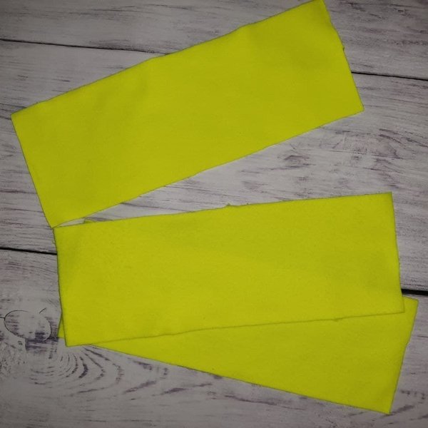 Kreestik&Knueff Trocken-Fleece-Einlagen Premium gelb S/M 29x11cm 3er-Pack